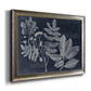 Foliage on Navy V Premium Framed Canvas- Ready to Hang