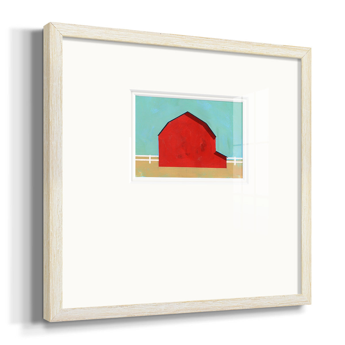 Big Red One I Premium Framed Print Double Matboard