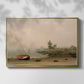 The Stranded Boat, 1863 - Floater Framed Canvas Print