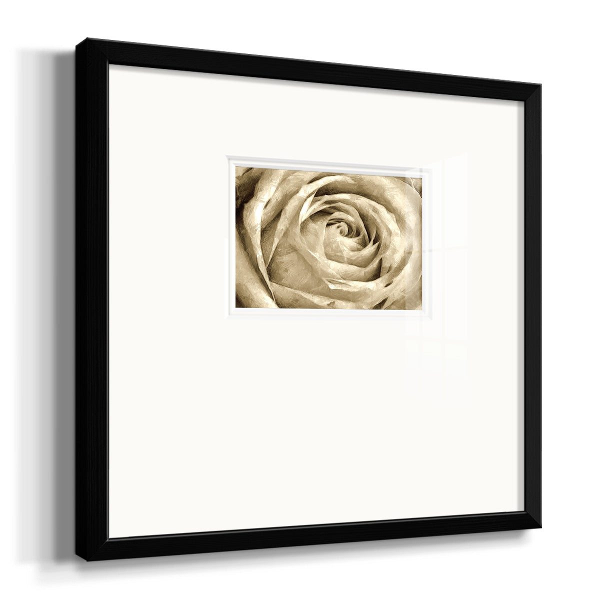 Neutral Wall Flower IV Premium Framed Print Double Matboard