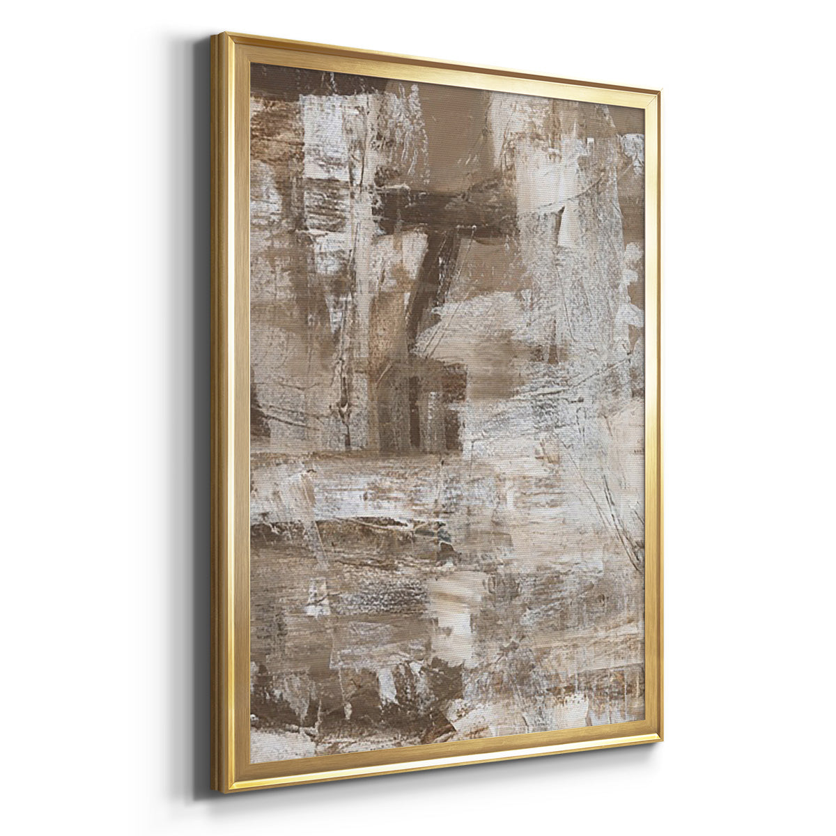 Bronzed II - Modern Framed Canvas Print