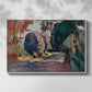 The Luxembourg Gardens, 1901 - Floater Framed Canvas Print
