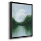 Mossy Reflections II - Modern Framed Canvas Print