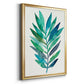 Palm Frond Flow II - Modern Framed Canvas Print