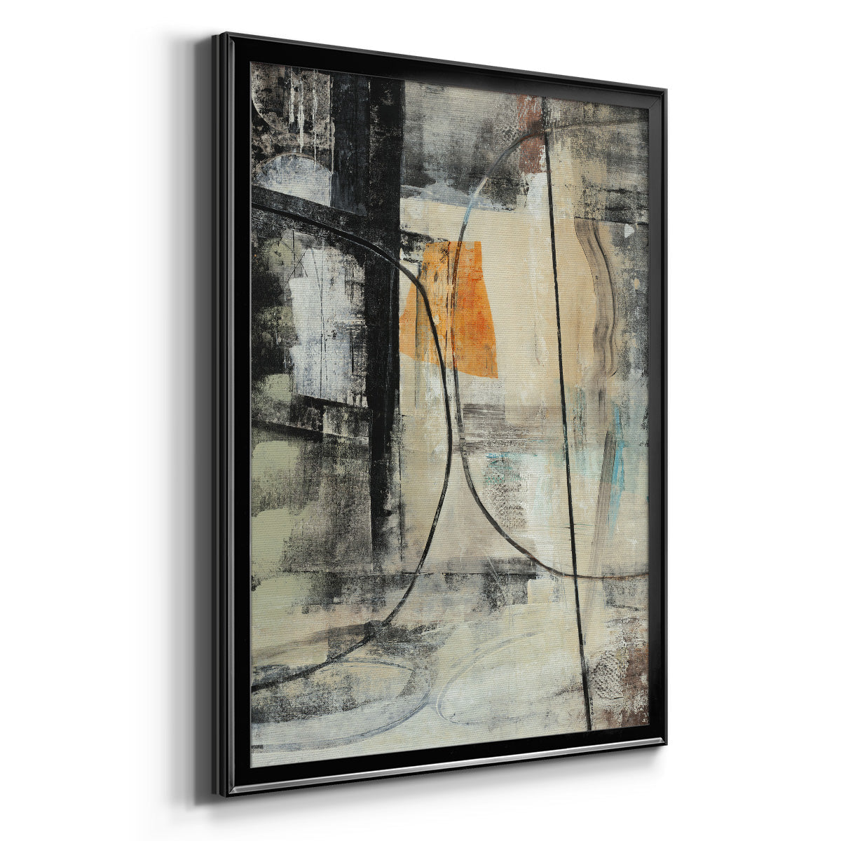 Persistence II - Modern Framed Canvas Print