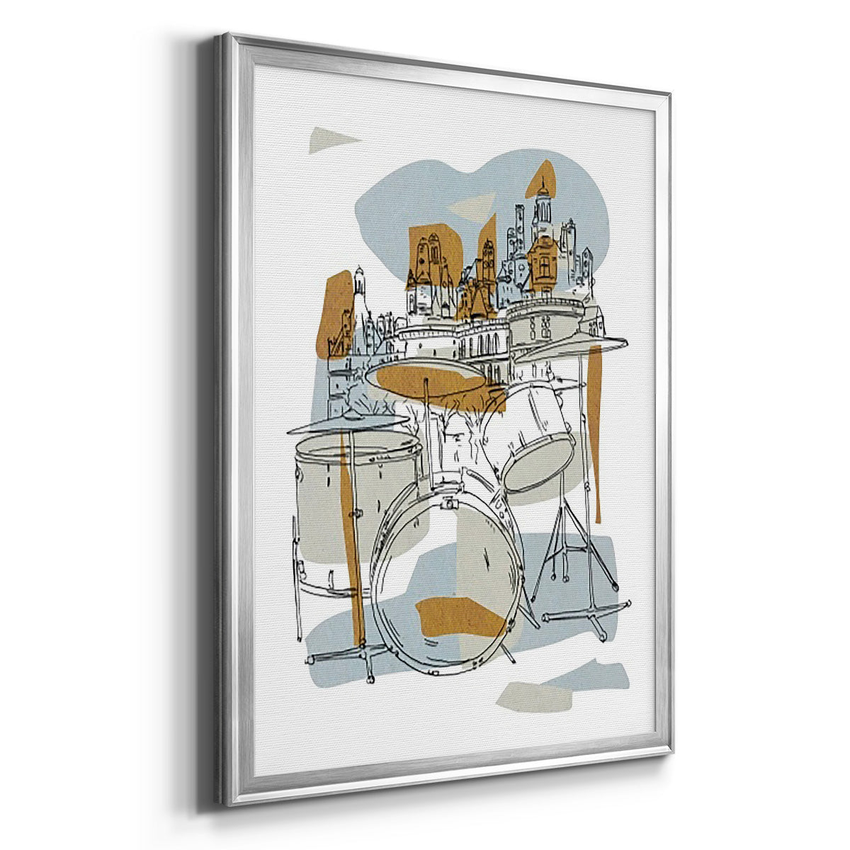 Rehearsal IV - Modern Framed Canvas Print