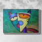 Celestial Cat - Floater Framed Canvas Print