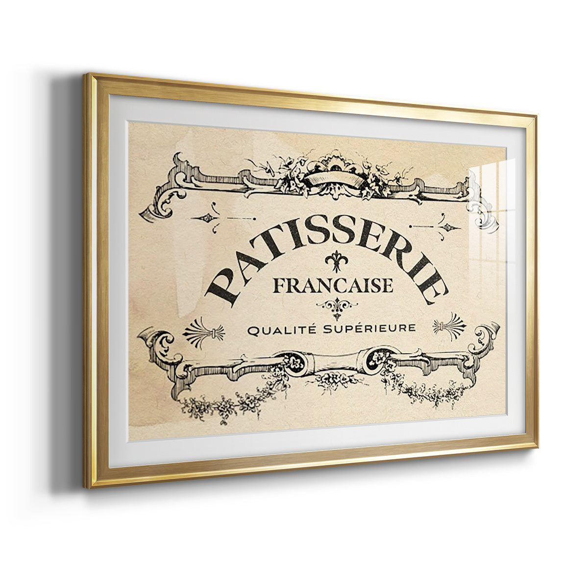 Antique French Label I - Modern Framed Art Print