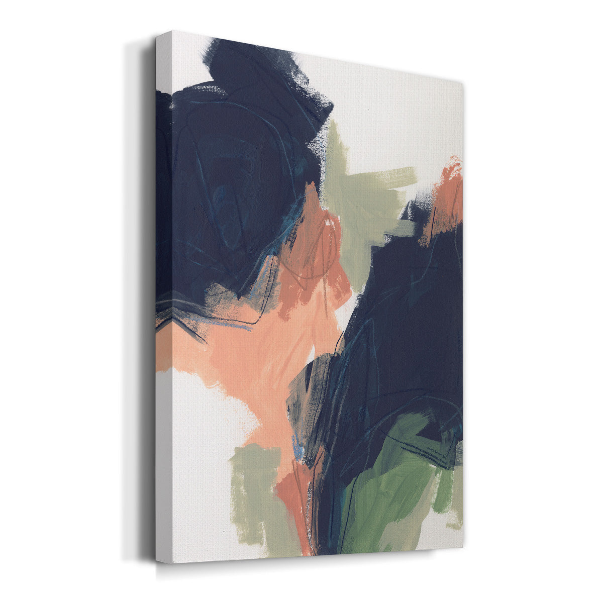 Indigo & Sienna Crescendo II Premium Gallery Wrapped Canvas - Ready to Hang