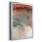 Red Ochre Abstract IV - Modern Framed Canvas Print