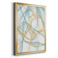 Curves and Waves III - Modern Framed Canvas Print