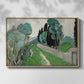 Landscape with Cypresses and Olive Trees near Nice, c. 1918 - Floater Framed Canvas Print