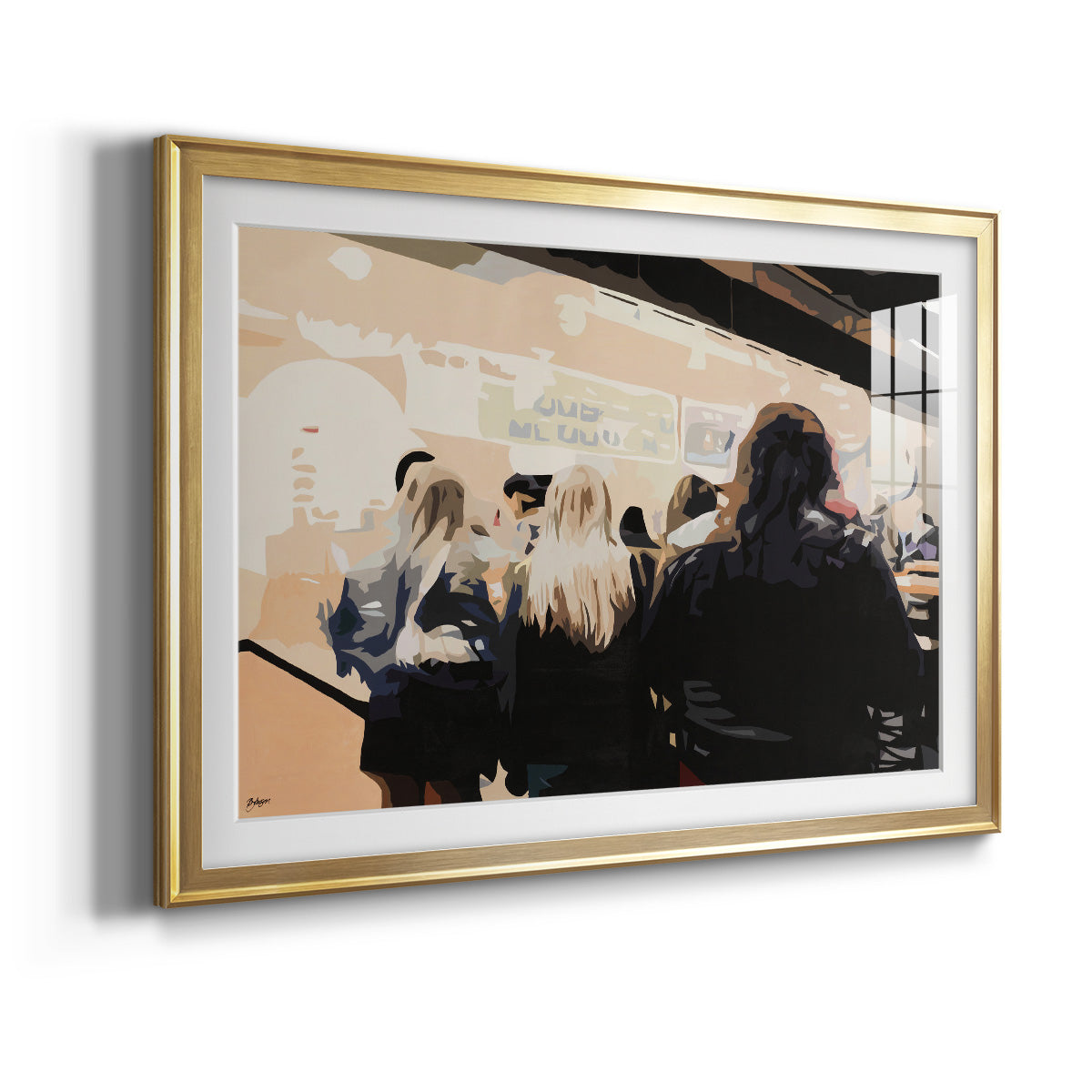 Late Night Queue Premium Framed Print - Ready to Hang