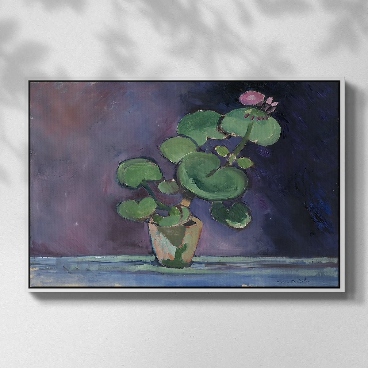 Geranium, 1909 - Floater Framed Canvas Print