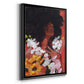 Through the Flowers II - Modern Framed Canvas Print