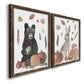 Cute Autumn Forest I - Premium Framed Canvas 2 Piece Set - Ready to Hang