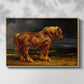 The Shire Horse Elephant in an Extensive Landscape, c. 1850s - Floater Framed Canvas Print