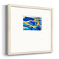 Blue and Gold Abstrat I Premium Framed Print Double Matboard