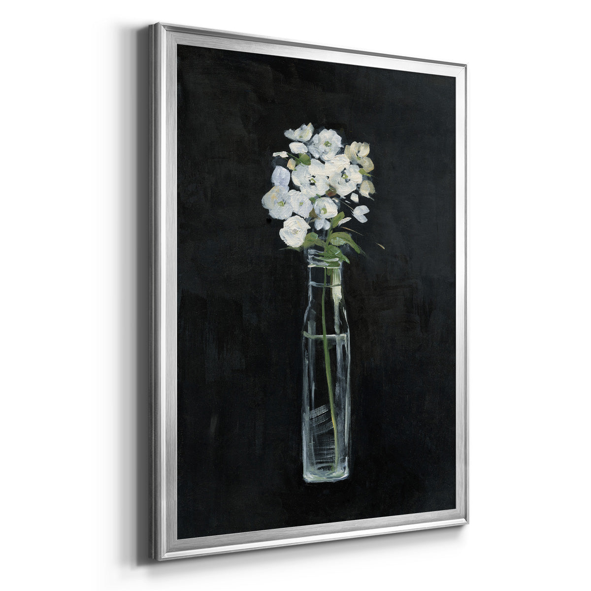 Sophisticated Farm Floral - Modern Framed Canvas Print