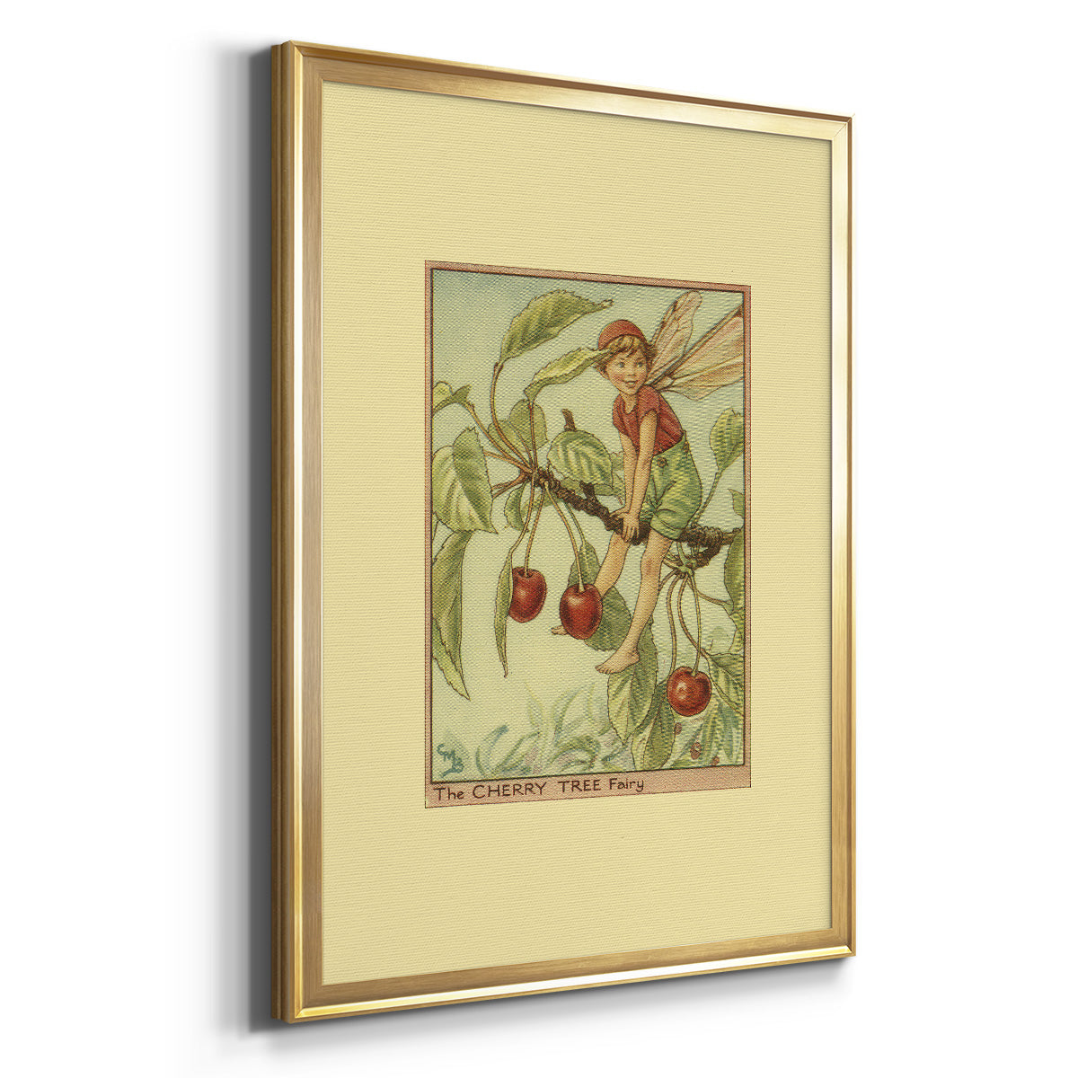 The Cherry Tree Fairy - Modern Framed Canvas Print