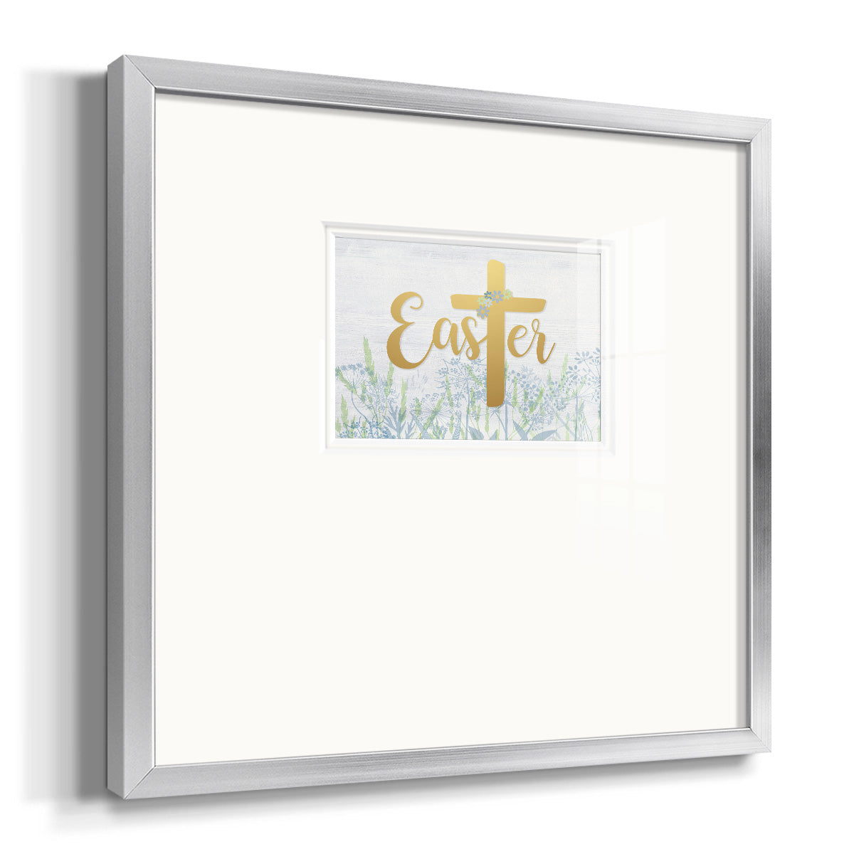 Easter Wildflowers Premium Framed Print Double Matboard