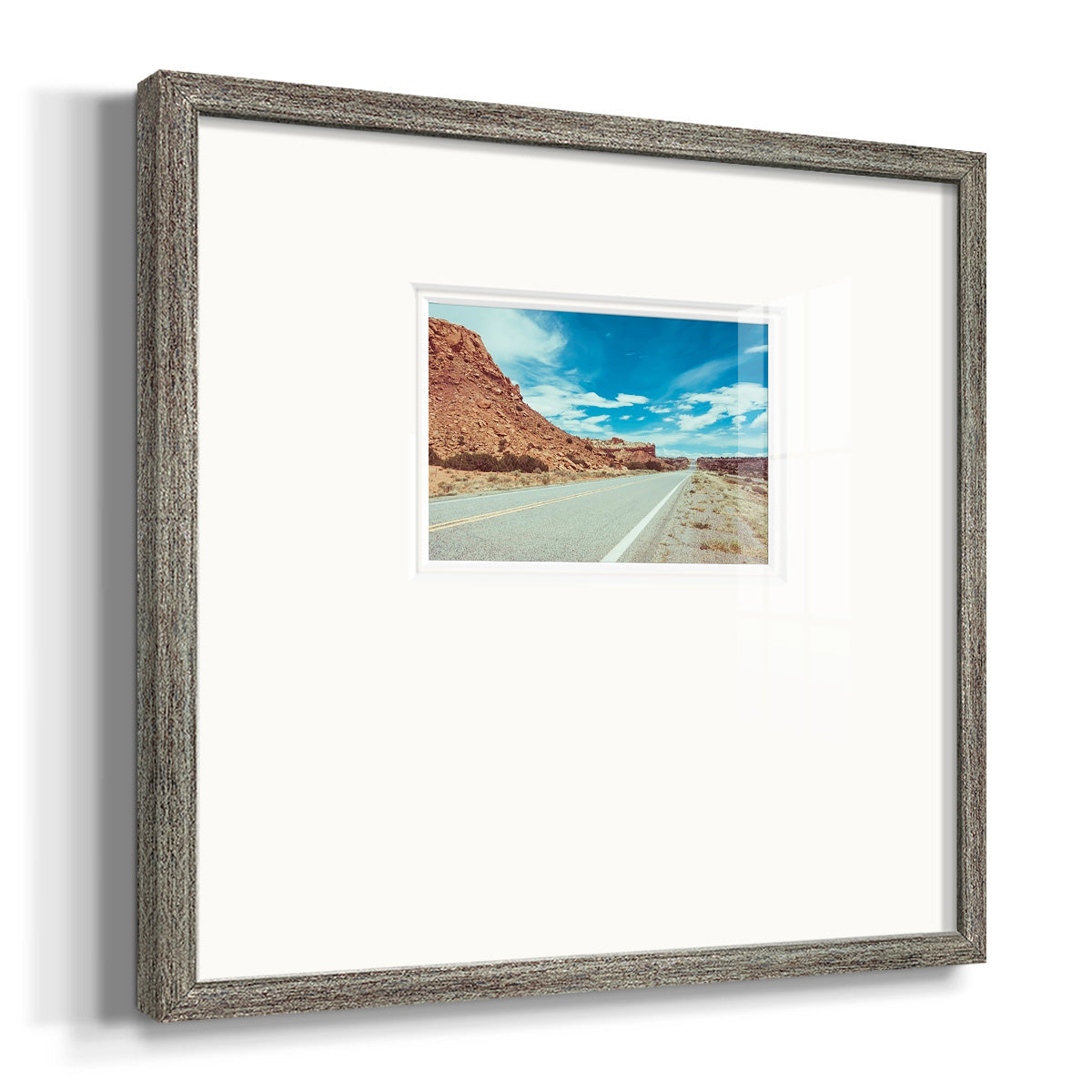 New Mexico Drive II - Double Matboard Framed Print