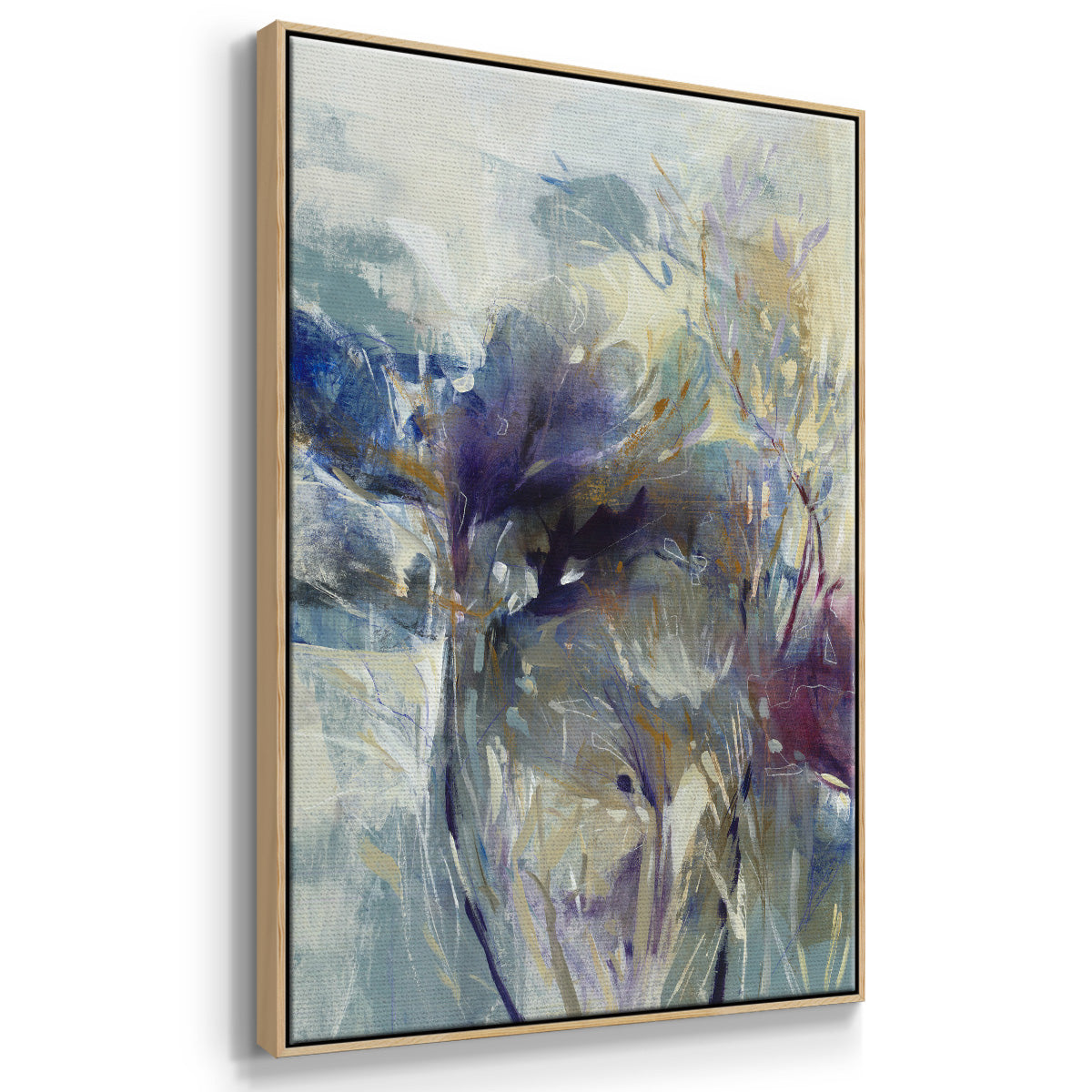 Meadow Saffron I - Framed Premium Gallery Wrapped Canvas L Frame - Ready to Hang