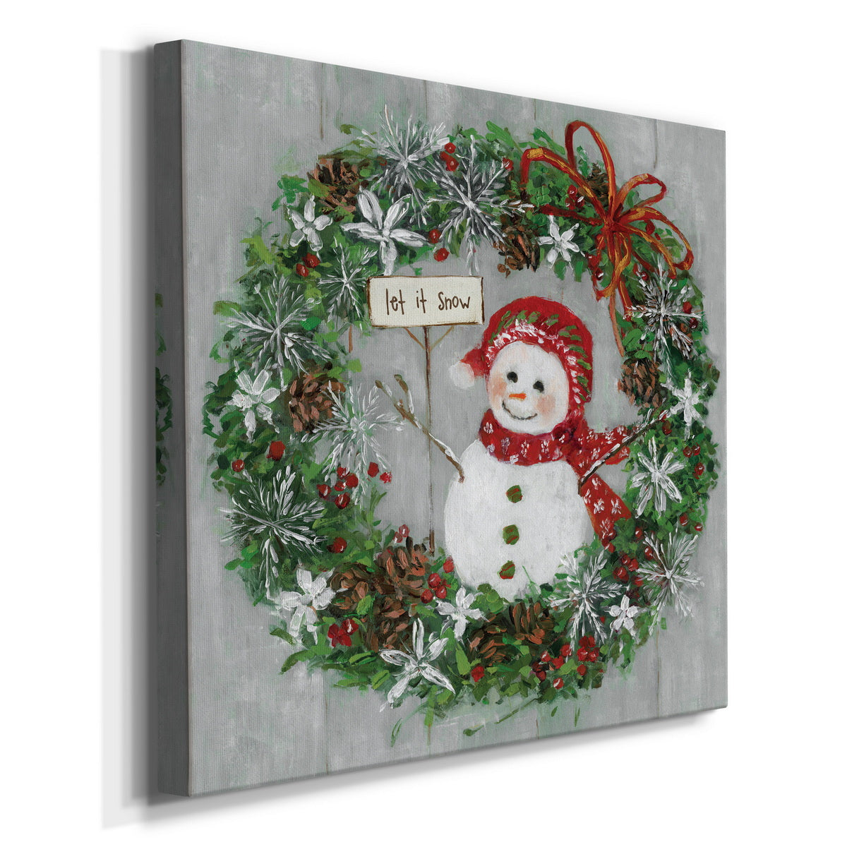 Mrs. Snowman-Premium Gallery Wrapped Canvas - Ready to Hang