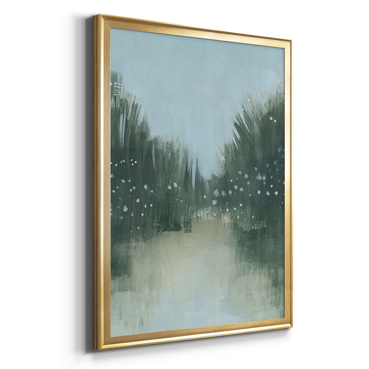 Marsh Morning Fog I - Modern Framed Canvas Print