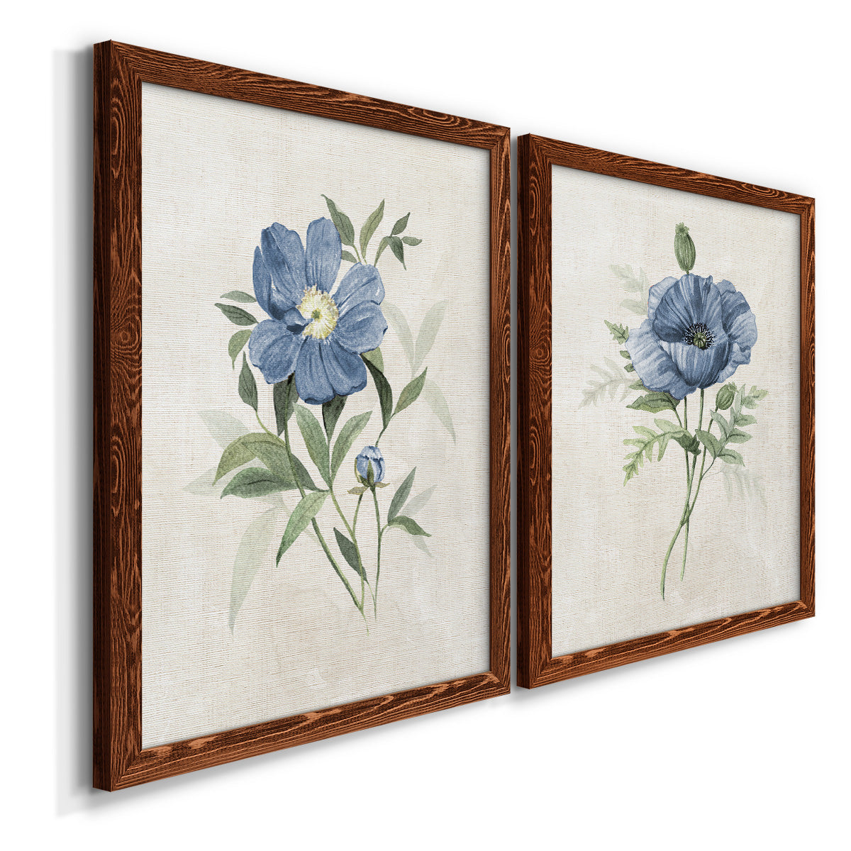 Farmhouse Periwinkle III - Premium Framed Canvas 2 Piece Set - Ready to Hang