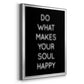Soul Happy - Modern Framed Canvas Print