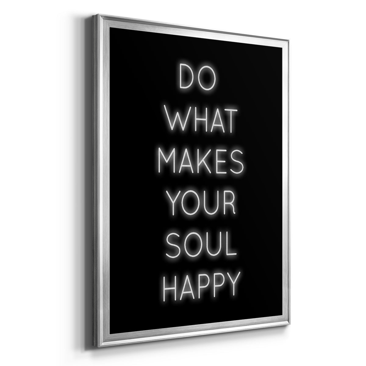 Soul Happy - Modern Framed Canvas Print