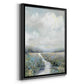 Peninsula Path - Modern Framed Canvas Print