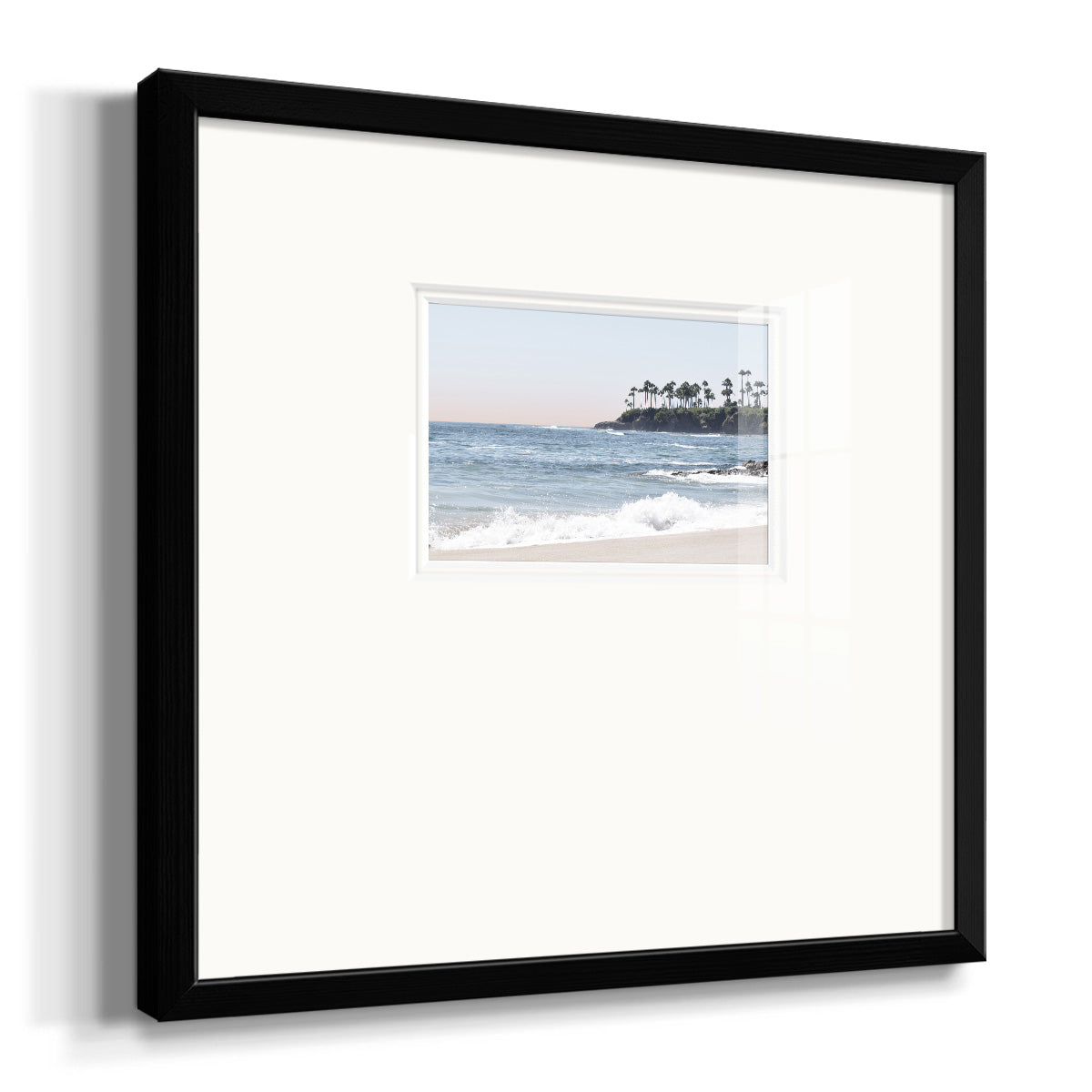 Distant Palms Premium Framed Print Double Matboard