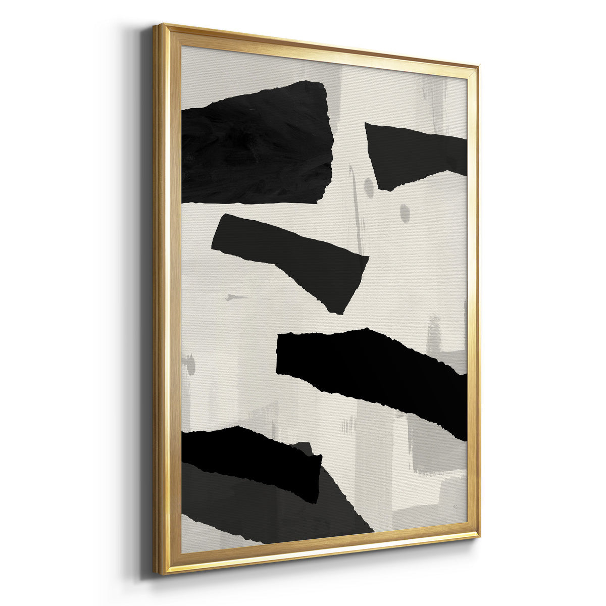 Mountain Paths II - Modern Framed Canvas Print