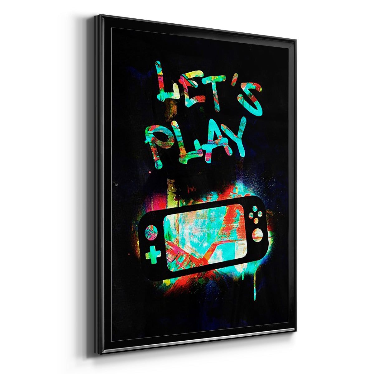 Gamer Tag III - Modern Framed Canvas Print