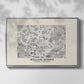 Fleurs, 1866 (Morris Inspired) - Floater Framed Canvas Print