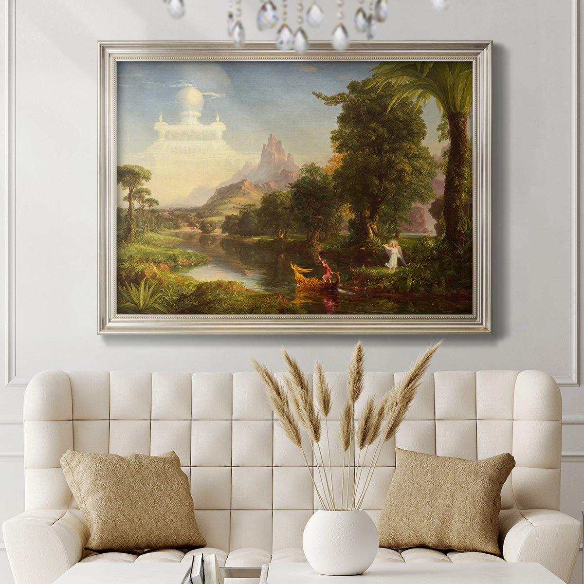 Voyage of Life: Youth - Ornate Framed Canvas Print