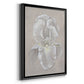 White Iris II - Modern Framed Canvas Print