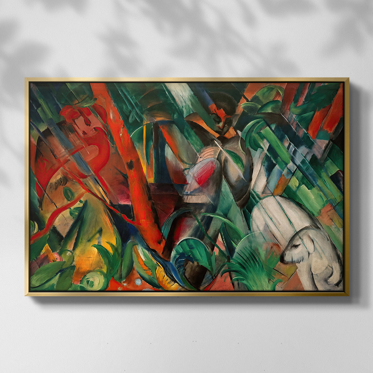 In the Rain, 1912 - Floater Framed Canvas Print