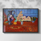 Still Life with a Pewter Jug and Pink Statuette, 1910 - Floater Framed Canvas Print