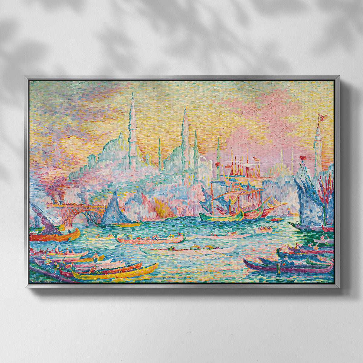 The Golden Horn, Constantinople, 1907 - Floater Framed Canvas Print