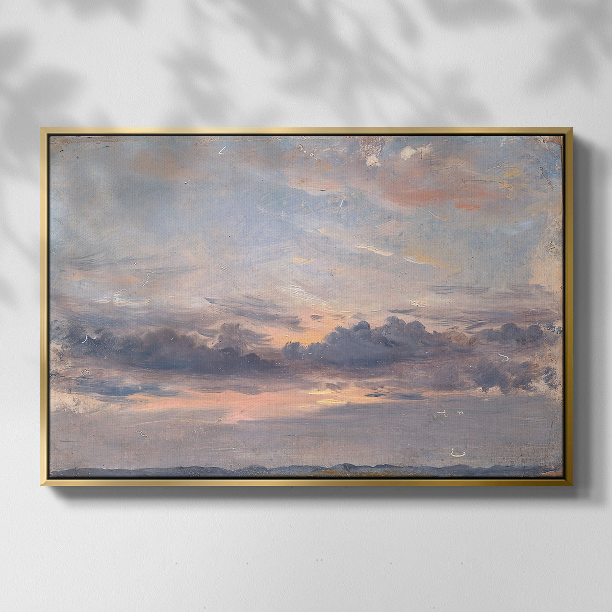 A Cloud Study, Sunset, c. 1821-1822 - Floater Framed Canvas Print
