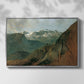 The Dachstein from the Plassen near Hallstatt, 1827 - Floater Framed Canvas Print