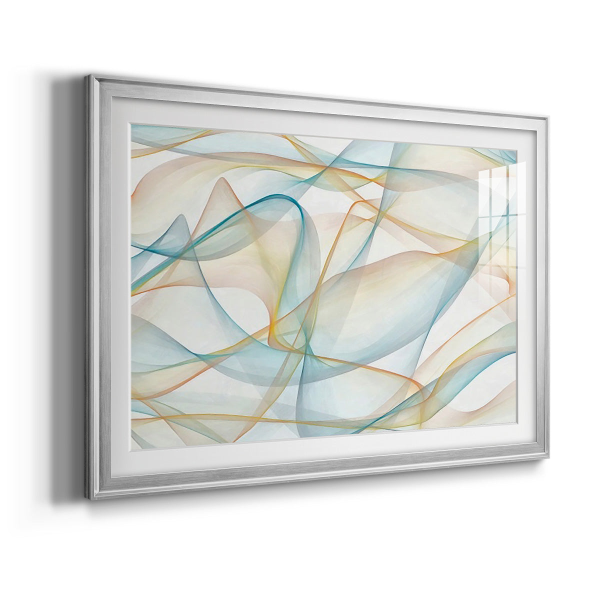 Curves and Waves V - Modern Framed Art Print