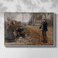 People by a Road, 1893 - Floater Framed Canvas Print