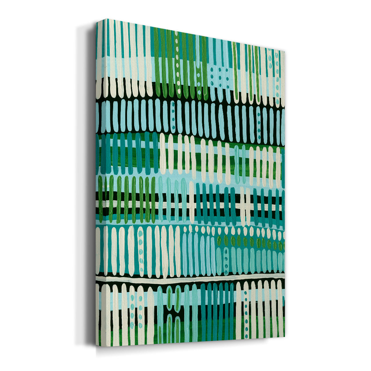 Teal Pattern II - Canvas Art Print