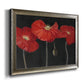 Poppy Trio I Premium Framed Canvas- Ready to Hang