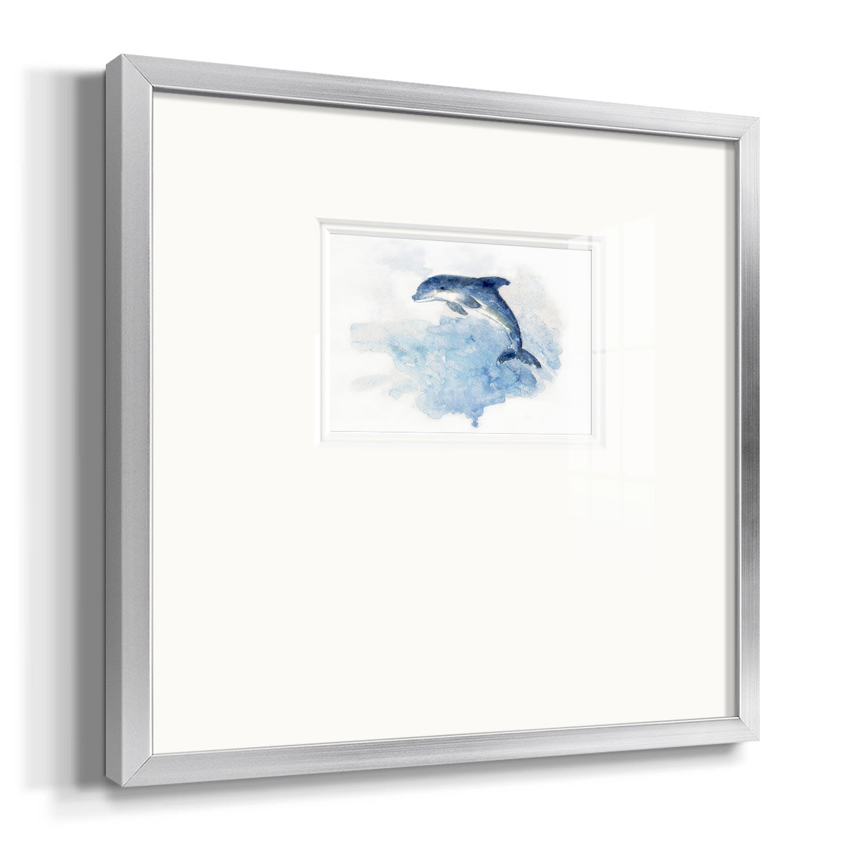 Wave Jumping Premium Framed Print Double Matboard