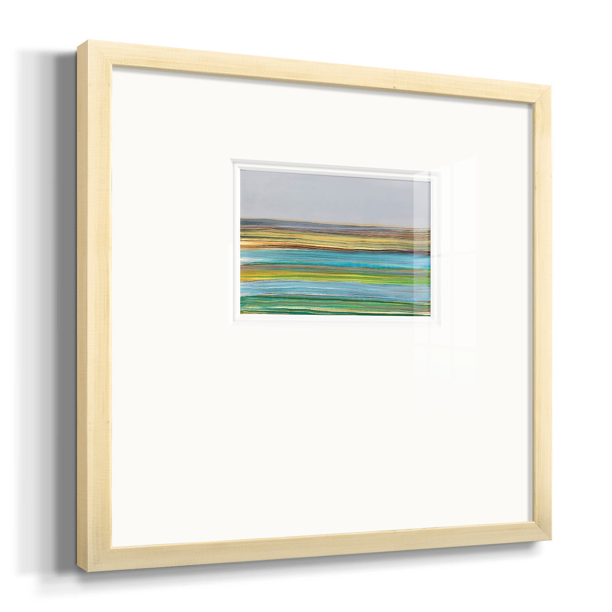 Parallel Striae I Premium Framed Print Double Matboard